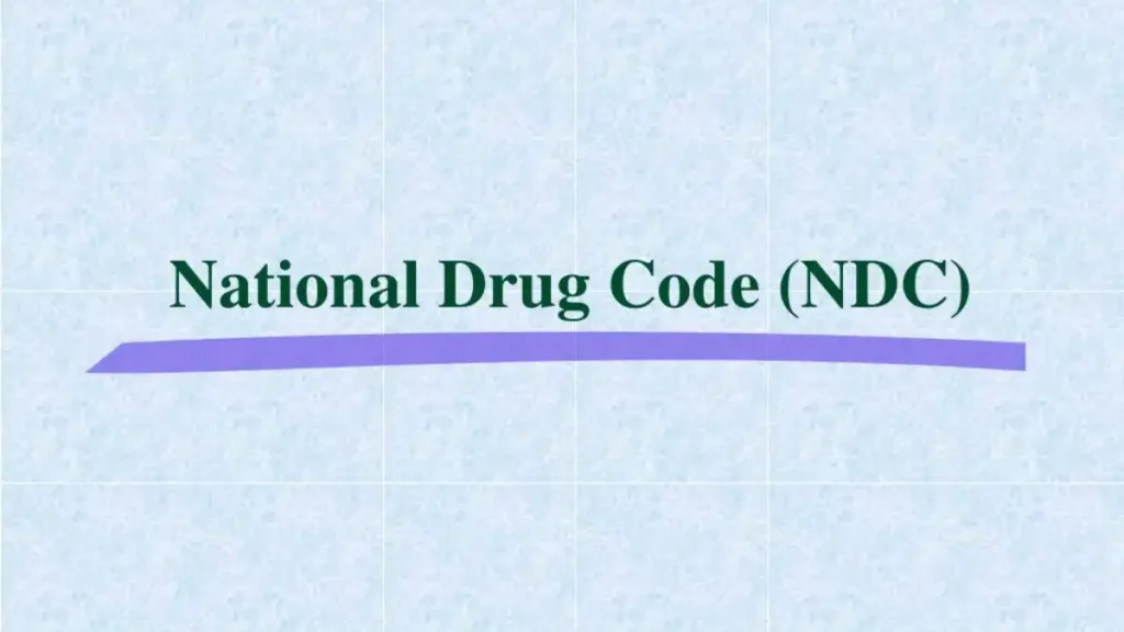 National Drug Codes